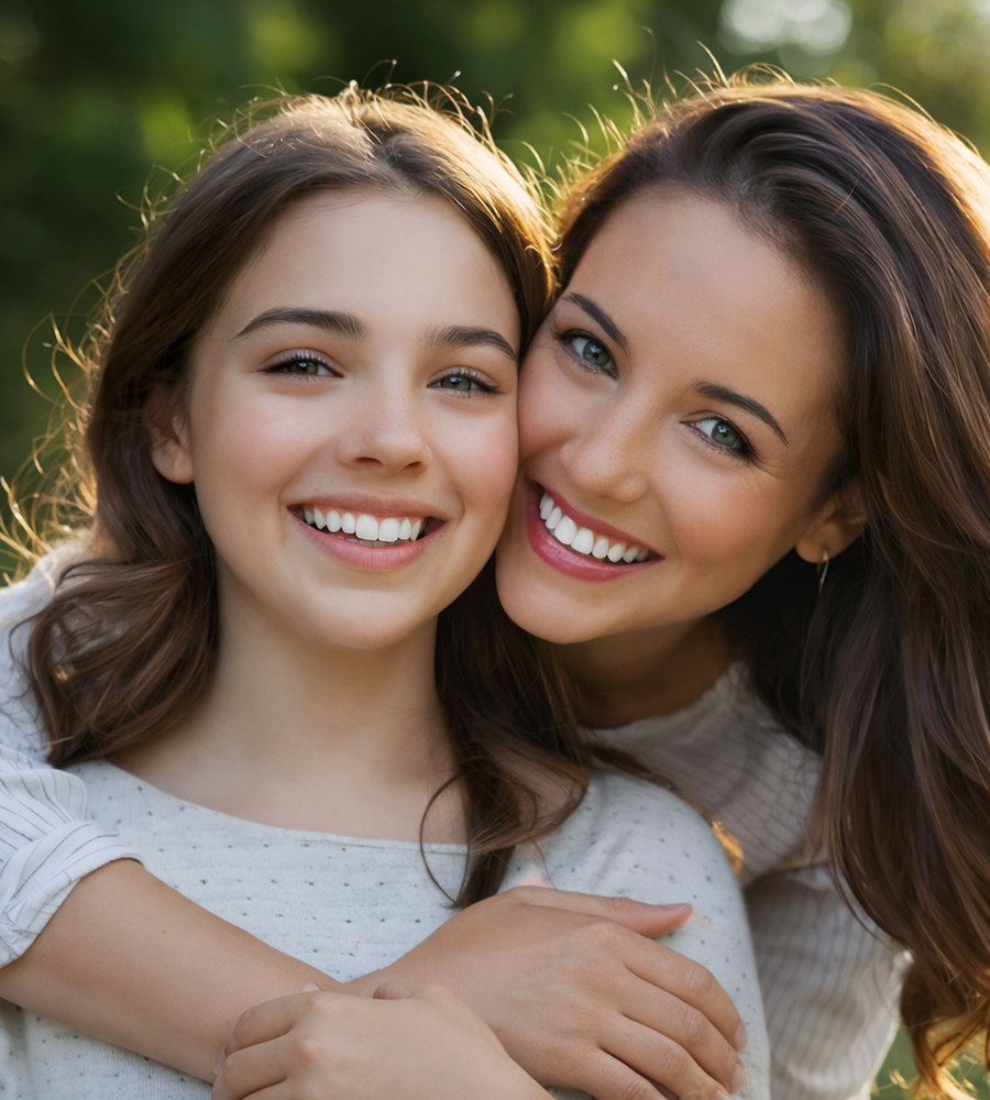 Bright, healthy smile